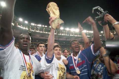 firo : 12.07.1998 Fußball, WM WELTMEISTERSCHAFT 1998 WORLD CUP FINAL FINALE Brasilien - Frankreich