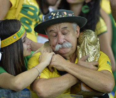 08.07.2014, Fussball WM 2014 in Brasilien, Halbfinale, Brasilien - Deutschland, im Estadio