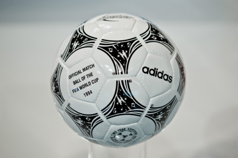 The 'Questra' soccer ball which was the official ball of the 1994 soccer world cup in USA is