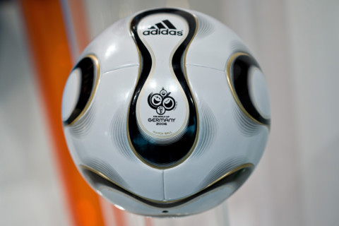 The 'Teamgeist' soccer ball which was the offcial ball of the 2006 soccer world cup in Germany is