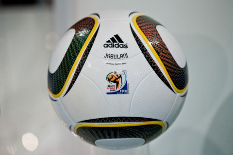 The 'Jabulani' soccer ball which was the official ball of the 2010 soccer world cup in South Africa