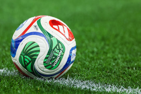Trionda Adidas FIFA World Cup 2026 Official match ball seen during International Friendly pre-World