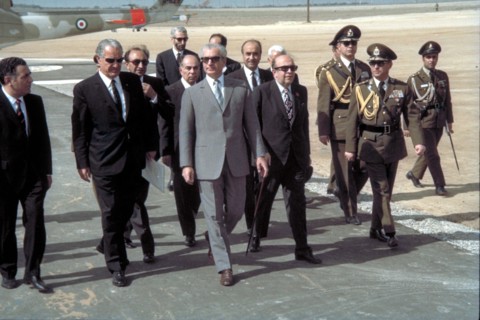 Mohammed Reza Shah Pahlavi en visite officielle