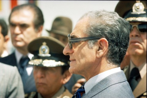 Mohammed Reza Shah Pahlavi en visite officielle