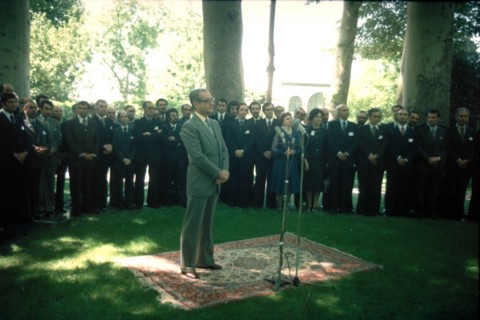 Mohammed Reza Shah Pahlavi en visite officielle