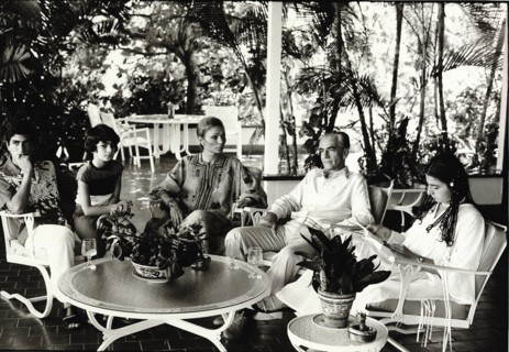 Mohammed Reza Shah Pahlavi et sa famille en exil à Panama, Noel 1979