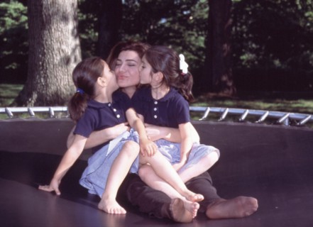 Leila Pahlavi et ses nièces Noor et Iman