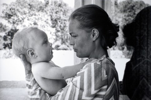 Romy Schneider and her son