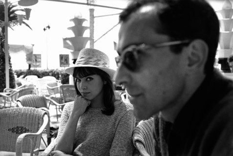 Jean-Luc Godard with Anna Karina