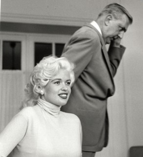 Jacques Tati et Jayne Mansfield (9 mai 1958)