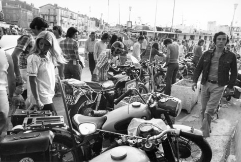 Rassemblement de motos à Saint-Tropez