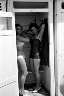Starlets during the Cannes Film Festival 1958
