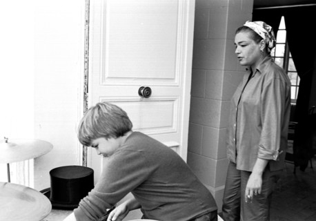 Simone Signoret et Catherine Allégret (1958)