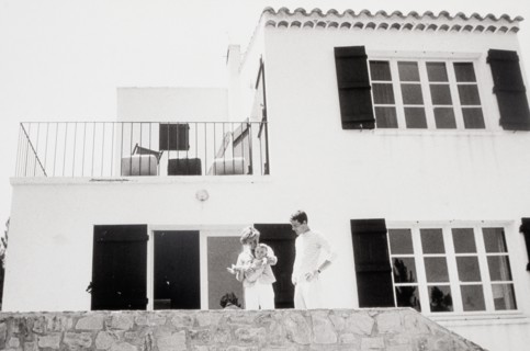 Françoise Sagan with husband and son, June 1963