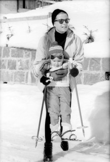 Grace et Albert de Monaco à Gstaadt (1961)