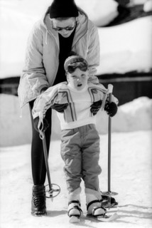 Grace et Albert de Monaco à Gstaadt (1961)