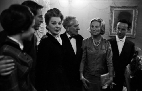 Représentation de la pièce "L'Aigle à deux têtes", 1960