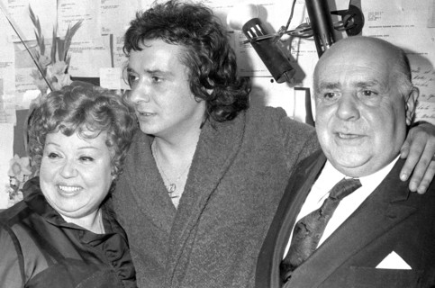 Michel Sardou and his parents