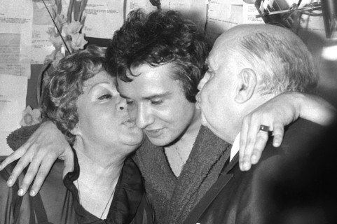 Michel Sardou and his parents