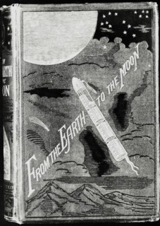 Verne, "From the Earth to the Moon" - Book cover