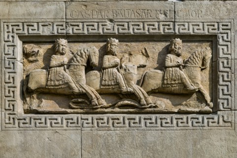 Façade de la Cathédrale de Fidenza en Italie