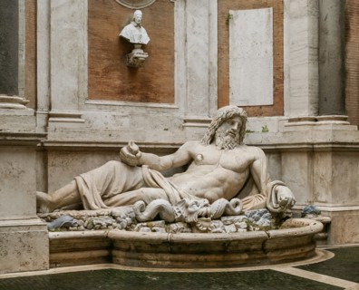 Marphurius Or Marforio. It Is One Of The Talking Statues Of Rome. Marforio Maintained A Friendly Rivalry With His Most Prominent Rival