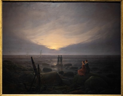 Caspar David Friedrich, "Moon rising over the sea"