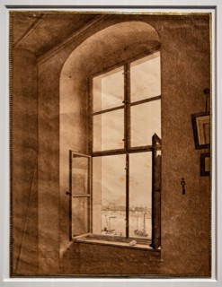 Caspar David Friedrich,  "View from the artist's studio"