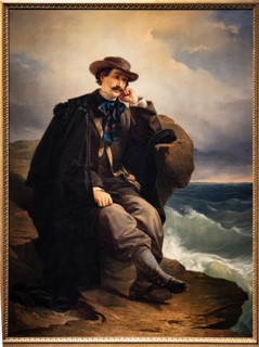 Domenico Induno: "Portrait of the poet Aleardo Aleardi"