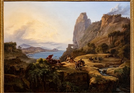 Massimo D'Azeglio: "The death of Leonidas (Thermopylae Pass)"