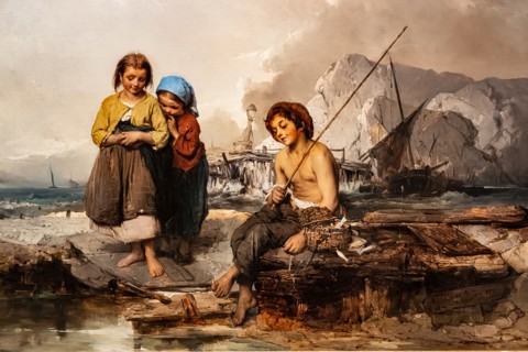 Domenico Induno: "Young Fishermen"