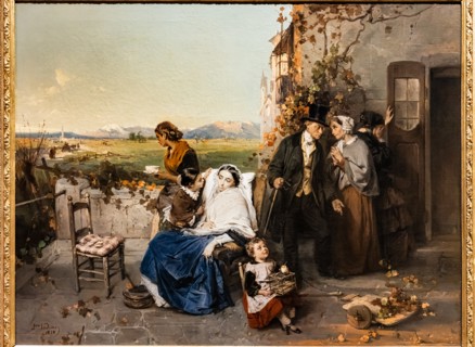 Domenico Induno: "As Leaves fall"