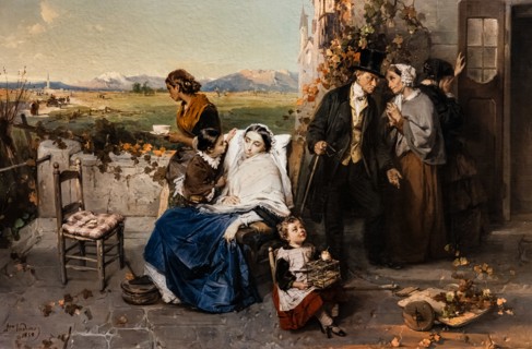 Domenico Induno: "As Leaves fall"