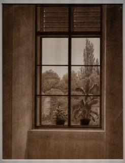 Caspar David Friedrich, "Window with a view of a park"