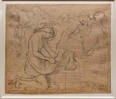Brown, Sketch for "Jesus washing Peter's feet"