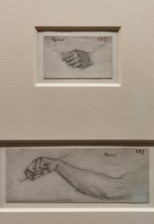 Coley Burne Jones, Study of Ezekiel's hand and arm for "Ezekiel and the boiling pot"