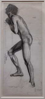 Coley Burne Jones, Study of nude of knight for "The Merciful Knight"