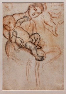 Holman Hunt, Study for the Infant Jesus in the arms of the Virgin for the "Triumph of the Innocents"