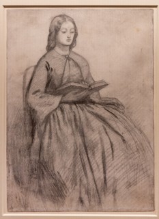Rossetti, "Elizabeth Siddal sitting on a chair"