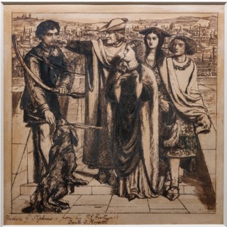 Rossetti, "Taurello's first sight of Fortune"