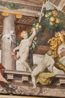 Parma, San Secondo, Rocca dei Rossi, ceiling of the Room of Adonis
