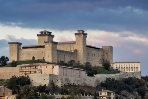 Spoleto: view of Rocca Albornoz