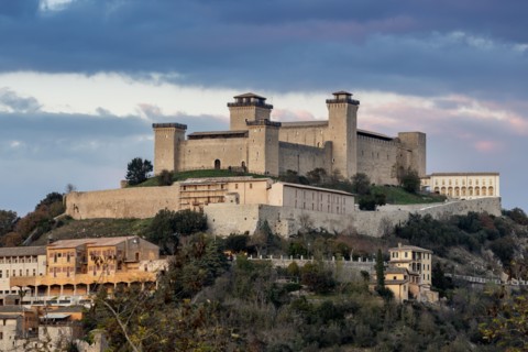 Spoleto: view of Rocca Albornoz
