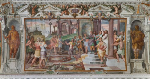 Gênes, Villa delle Peschiere, le hall
