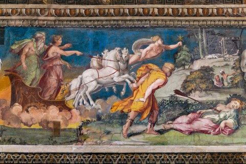 Rome, Villa Farnesina, La Salle des Perspectives