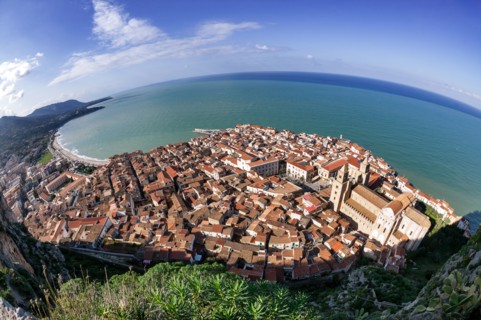 Cefalù from the Castieddu