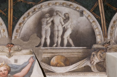 Parme, ancien couvent de San Paolo, chambre de l'Abbesse Giovanna da Piacenza ou de San Paolo, the vault