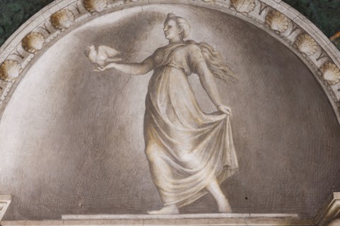 Parme, ancien couvent de San Paolo, chambre de l'Abbesse Giovanna da Piacenza ou de San Paolo, the vault