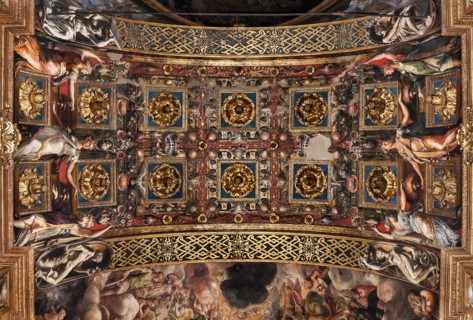 Parme, basilique Sainte-Marie-de-la-Palissade (Santa Maria della Steccata), arc situé au niveau du bras est du transept