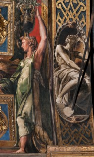 Parme, basilique Sainte-Marie-de-la-Palissade (Santa Maria della Steccata), arc situé au niveau du bras est du transept